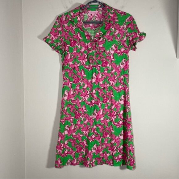 Lilly Pulitzer Carolyn Butterfly Flutter Dress Size XS - Picture 2 of 6